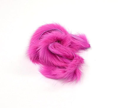 Hareline Magnum Rabbit Strips Fl Pink Hair, Fur