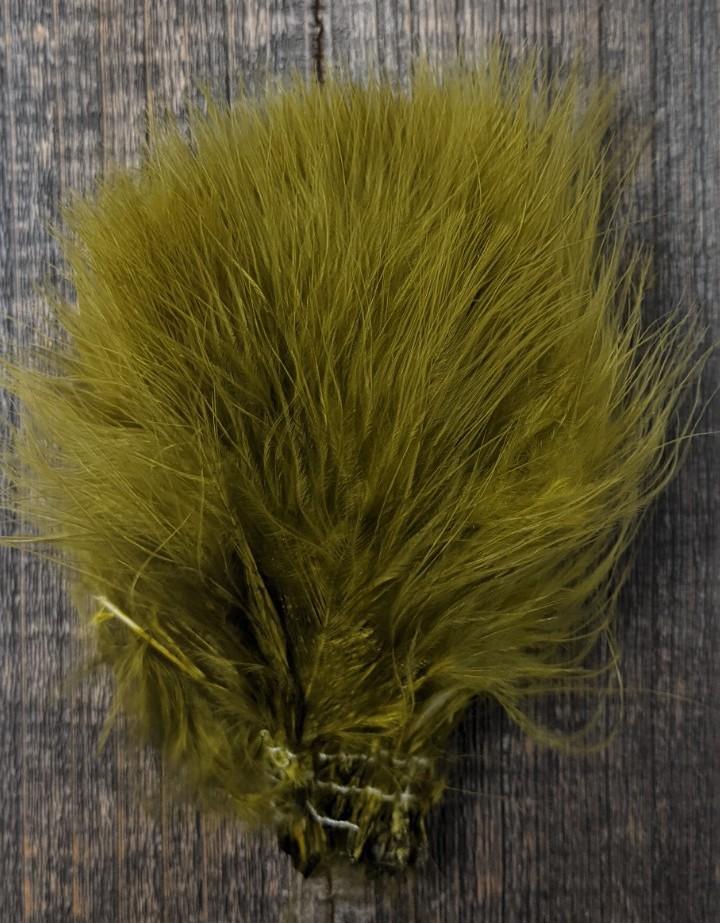 Hareline Marabou Blood Quills Olive #263 Saddle Hackle, Hen Hackle, Asst. Feathers