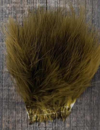 Hareline Marabou Blood Quills Olive Brown #265 Saddle Hackle, Hen Hackle, Asst. Feathers