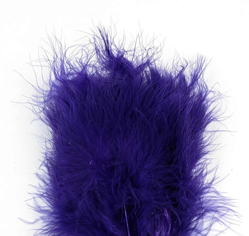 Hareline Marabou Blood Quills Purple Saddle Hackle, Hen Hackle, Asst. Feathers