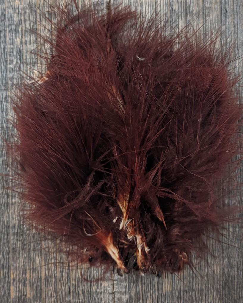 Hareline Marabou Blood Quills Rusty Brown #323 Saddle Hackle, Hen Hackle, Asst. Feathers