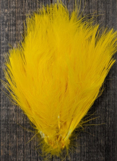 Hareline Marabou Blood Quills Yellow #383 Saddle Hackle, Hen Hackle, Asst. Feathers