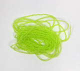 Hareline Micro Pearl Core Braid Chartreuse Chenilles, Body Materials