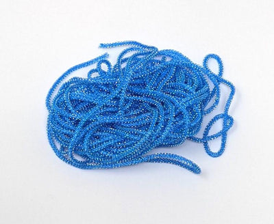 Hareline Micro Pearl Core Braid Damsel Blue Chenilles, Body Materials