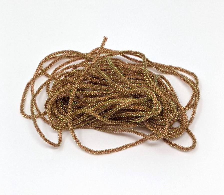 Hareline Micro Pearl Core Braid Root Beer Chenilles, Body Materials