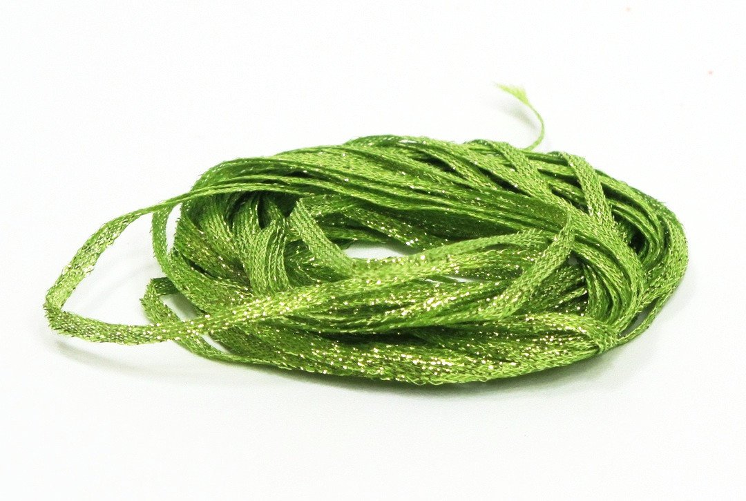 Hareline Mini Flat Fly Braid Chartreuse Lime 