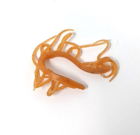 Hareline Mini Squiggle Worms #281 Peach Legs, Wings, Tails