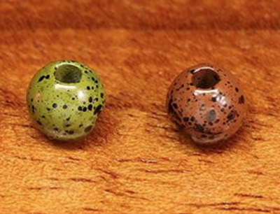 Hareline Mottled Slotted Tungsten Beads