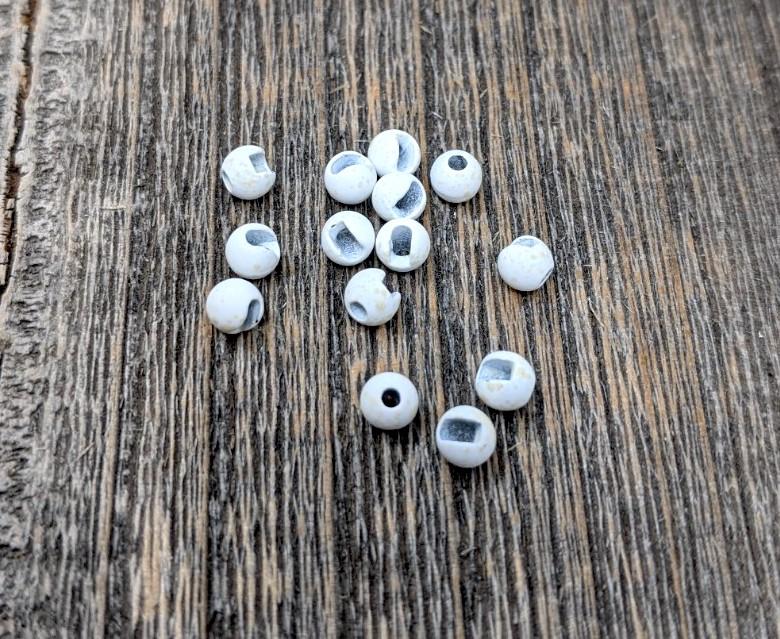 Hareline Mottled Tactical Slotted Tungsten Beads 1/8 3.3mm / 