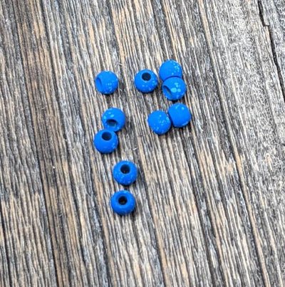 Hareline Mottled Tactical Tungsten Beads #23 Blue / 1/8 3.3mm Beads, Eyes, Coneheads