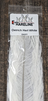 Hareline Ostrich Herl White #377 Saddle Hackle, Hen Hackle, Asst. Feathers