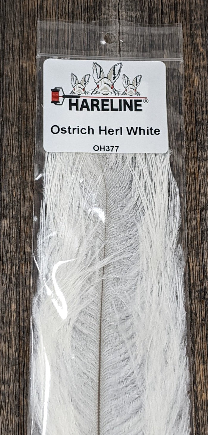 Hareline Ostrich Herl White 