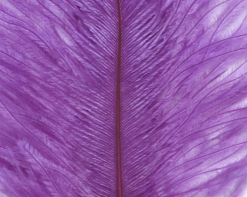 Hareline Ostrich Marabou Purple Saddle Hackle, Hen Hackle, Asst. Feathers