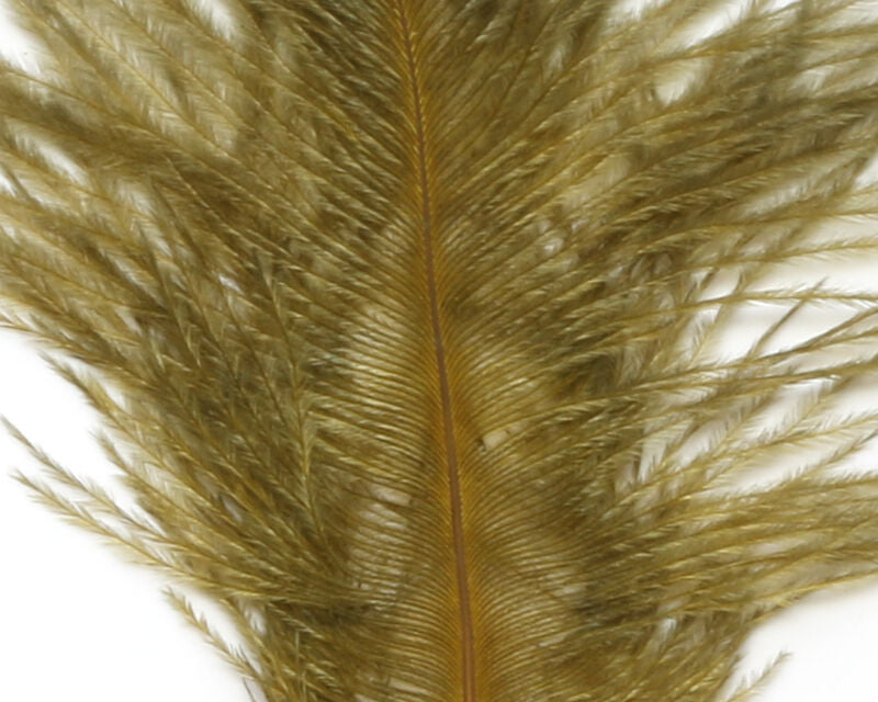 Hareline Ostrich Marabou Sculpin Olive Saddle Hackle, Hen Hackle, Asst. Feathers