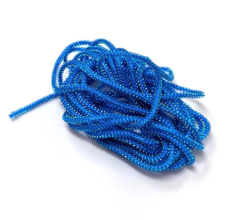 Hareline Pearl Core Braid Damsel Blue Chenilles, Body Materials