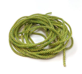Hareline Pearl Core Braid Olive Chenilles, Body Materials
