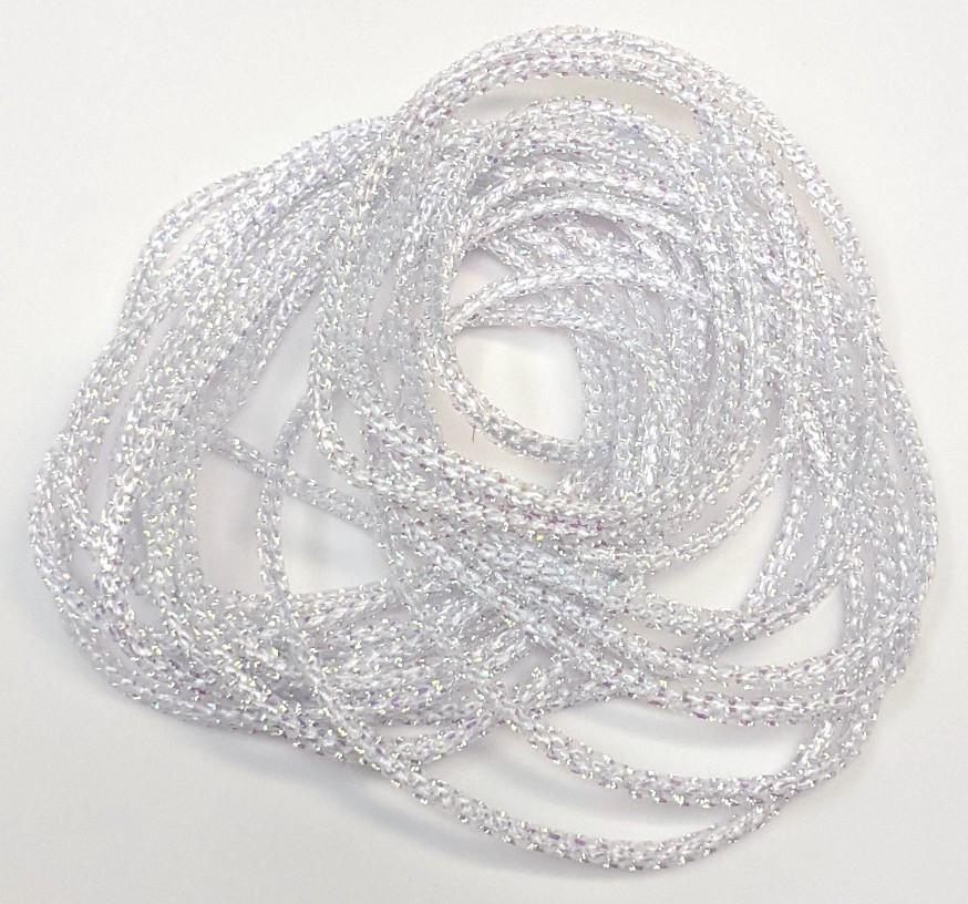 Hareline Pearl Core Braid Pearl White Chenilles, Body Materials