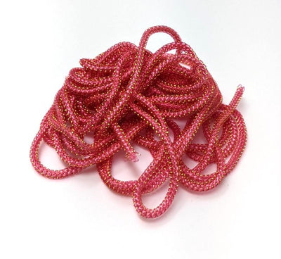 Hareline Pearl Core Braid Red Chenilles, Body Materials