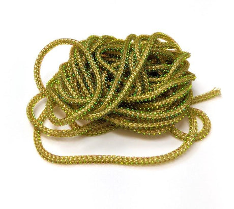 Hareline Pearl Core Braid Tan Chenilles, Body Materials