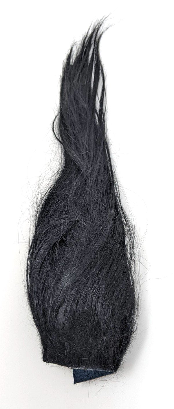 Hareline Polar Goat Hair Black Hair, Fur