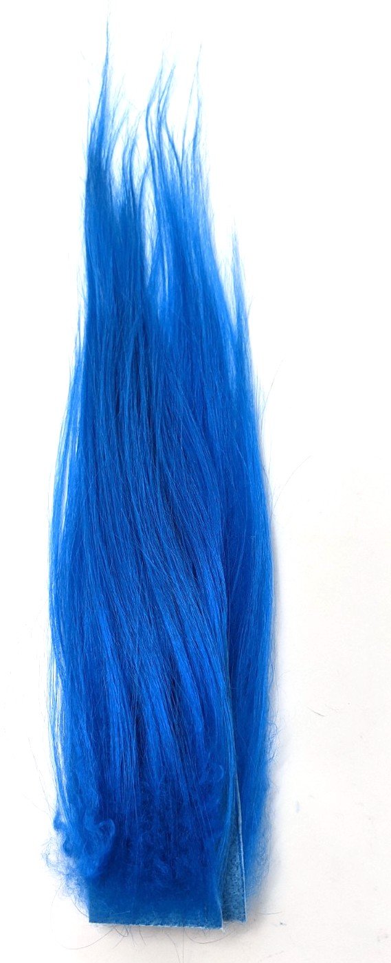 Hareline Polar Goat Hair Fl Steelie Blue Hair, Fur