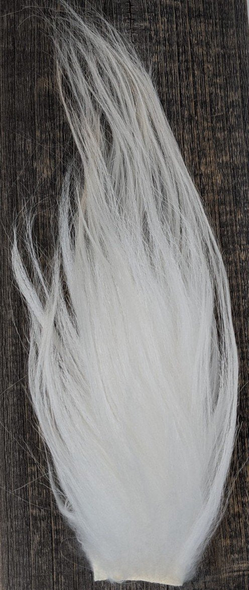 Hareline Polar Goat Hair Fl White Hair, Fur