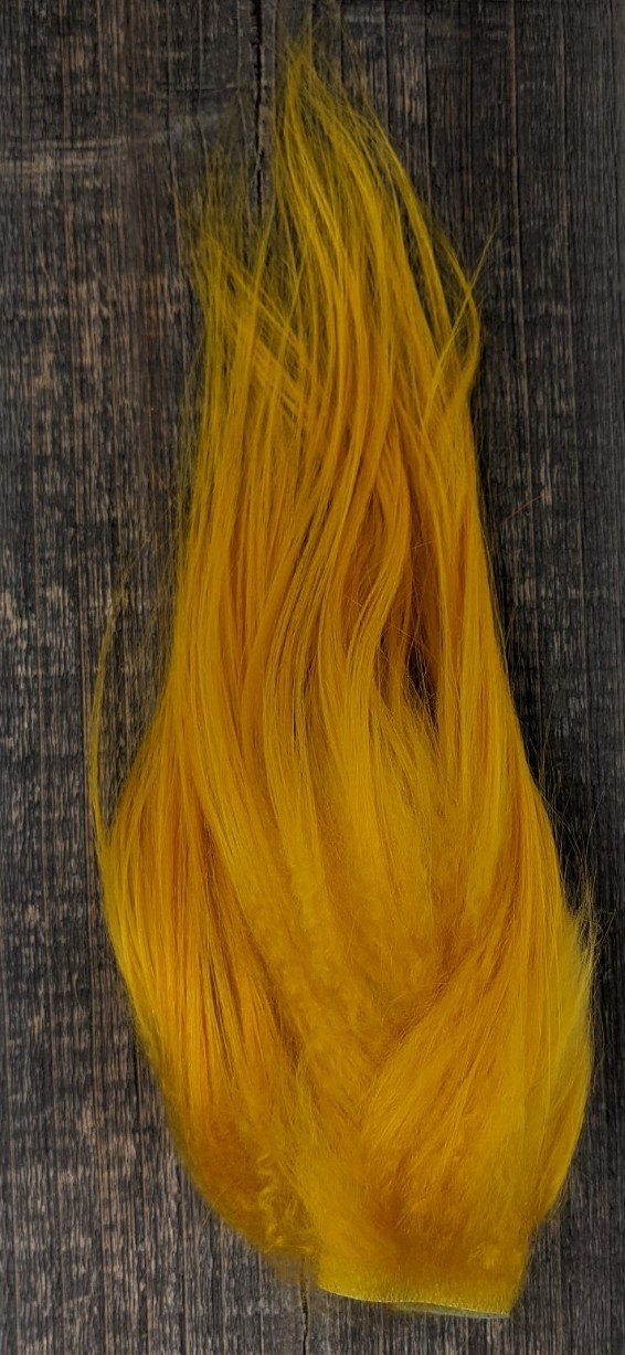Hareline Polar Goat Hair Yellow Gold Hair, Fur