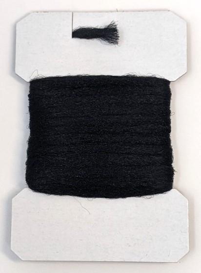 Hareline Polypro Yarn - Poly Yarn Black Flash, Wing Materials