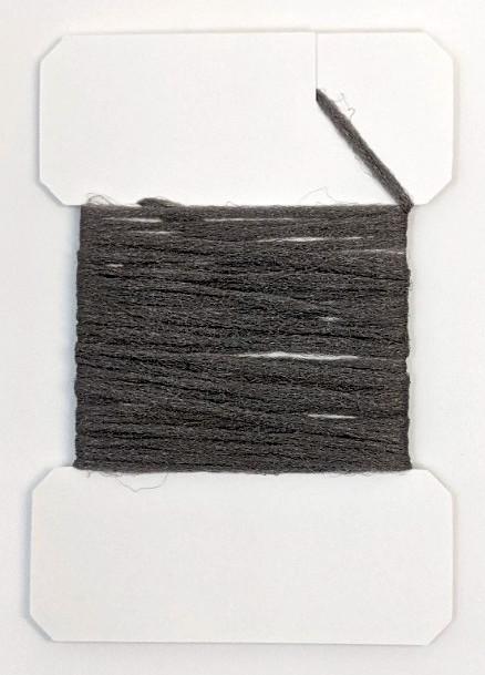 Hareline Polypro Yarn - Poly Yarn Light Gray Flash, Wing Materials