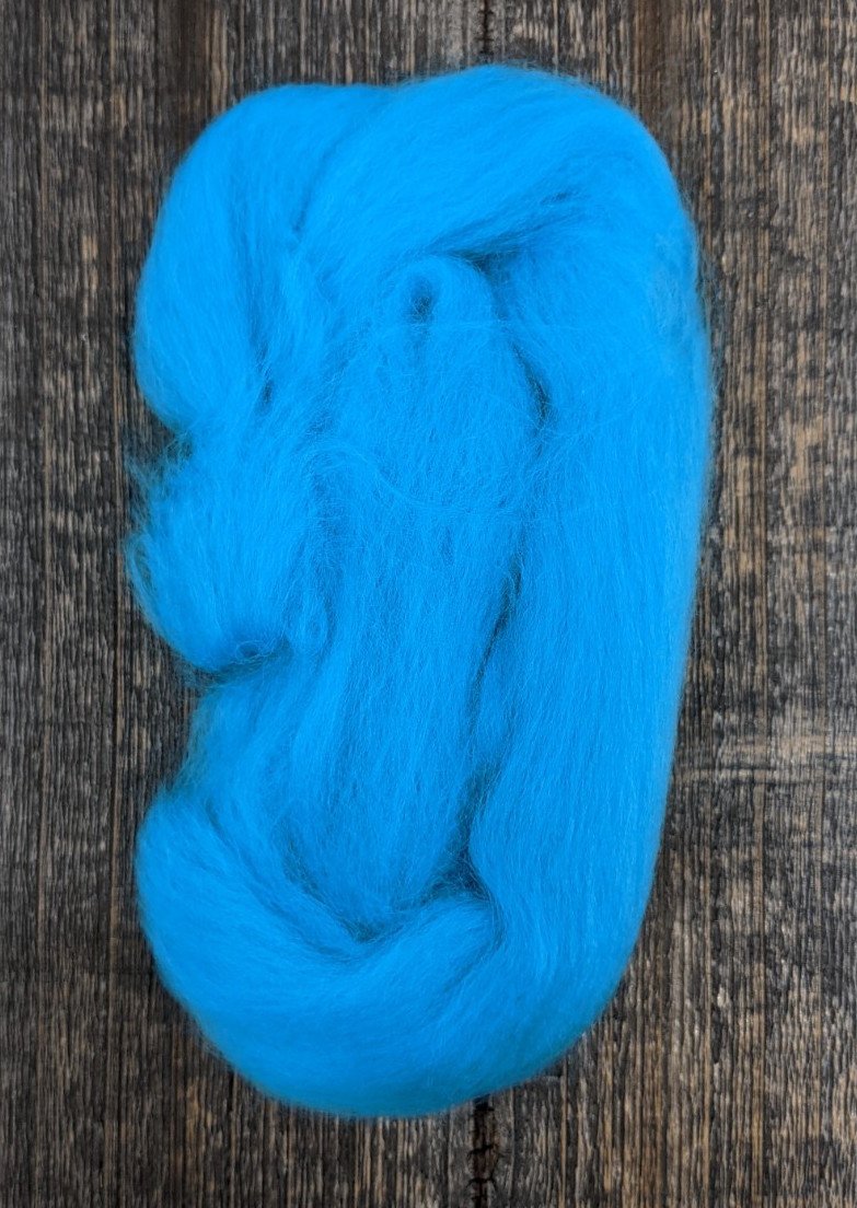 Hareline Pseudo Marabou #125 Fl. Blue Flash, Wing Materials