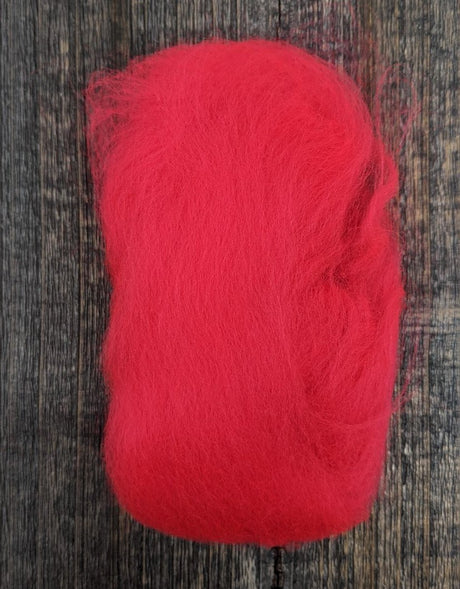 Hareline Pseudo Marabou #130 Fl. Flame Red Flash, Wing Materials