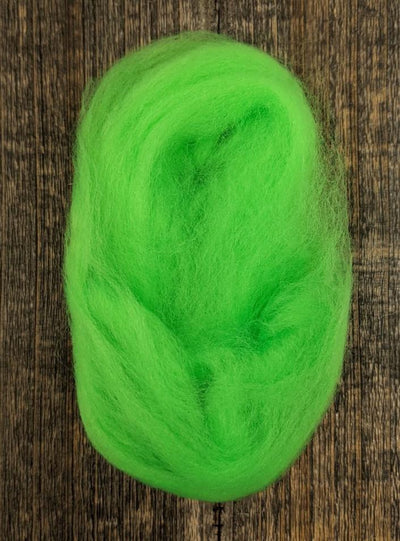 Hareline Pseudo Marabou #132 Fl. Green Chartreuse Flash, Wing Materials