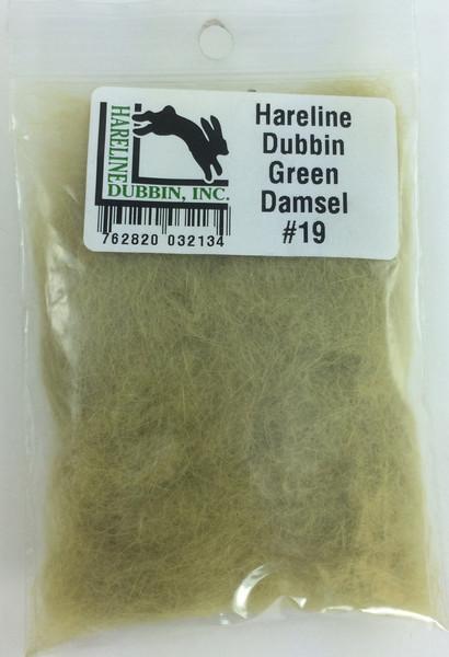 Hareline Rabbit Dubbin Green Damsel