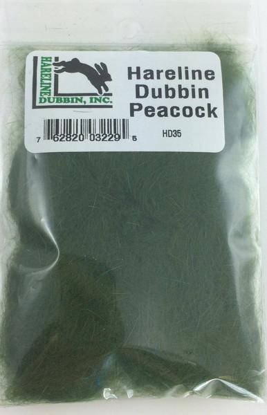 Hareline Rabbit Dubbin peacock