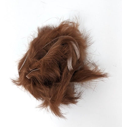 Hareline Rabbit Strips Brown Hair, Fur