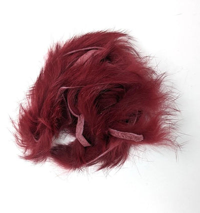 Hareline Rabbit Strips Burgundy #15 Hair, Fur