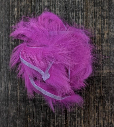 Hareline Rabbit Strips Fl. Pink Hair, Fur