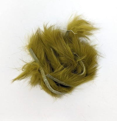 Hareline Rabbit Strips Olive Hair, Fur
