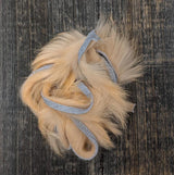 Hareline Rabbit Strips Peach Hair, Fur