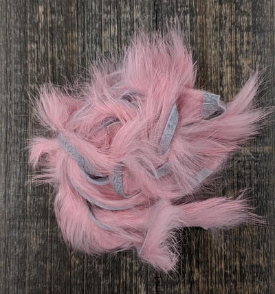 Hareline Rabbit Strips Salmon Pink Hair, Fur