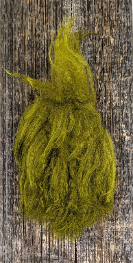 Hareline Rams Wool Light Olive Hair, Fur