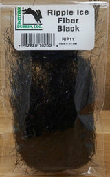 Hareline Ripple Ice Fiber #11 Black Flash, Wing Materials