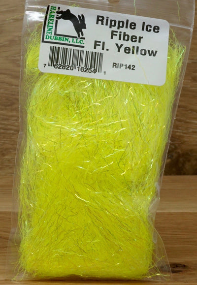 Hareline Ripple Ice Fiber #142 Fl Yellow Flash, Wing Materials