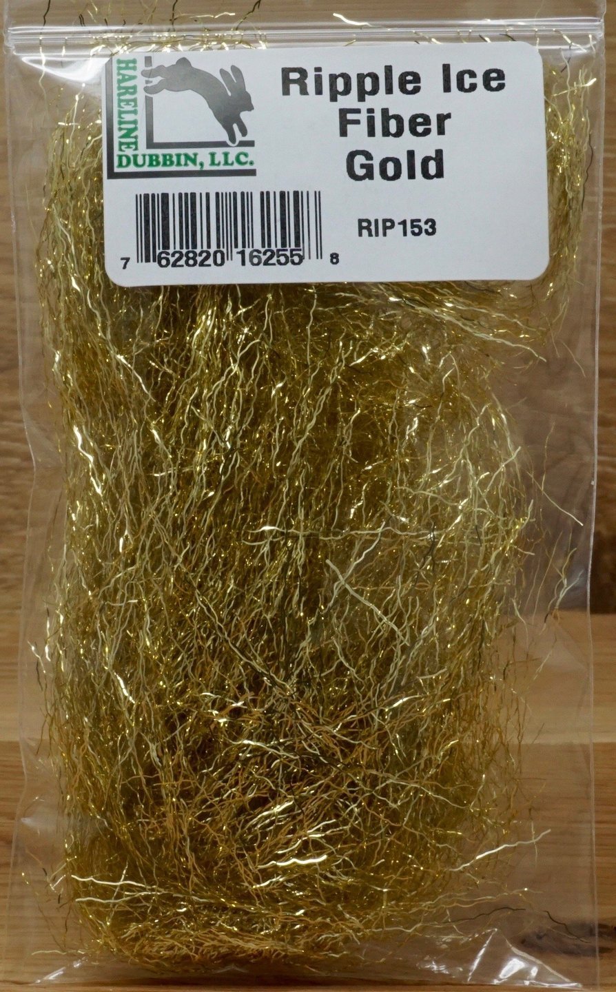 Hareline Ripple Ice Fiber #153 Gold Flash, Wing Materials