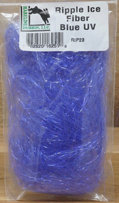 Hareline Ripple Ice Fiber #23 Blue UV Flash, Wing Materials