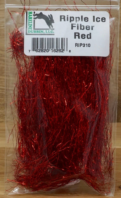 Hareline Ripple Ice Fiber #310 Red Flash, Wing Materials