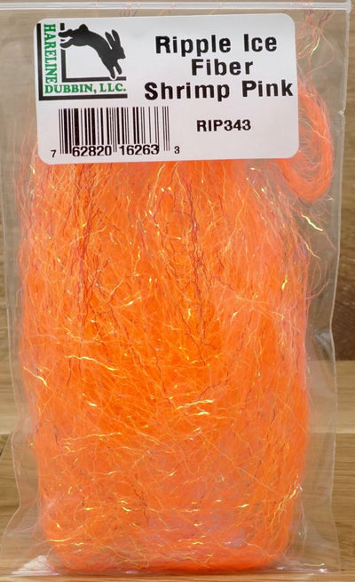 Hareline Ripple Ice Fiber #343 Shrimp Pink Flash, Wing Materials