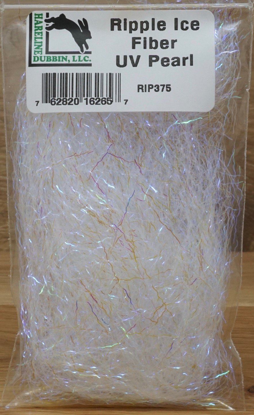 Hareline Ripple Ice Fiber #375 UV Pearl Flash, Wing Materials