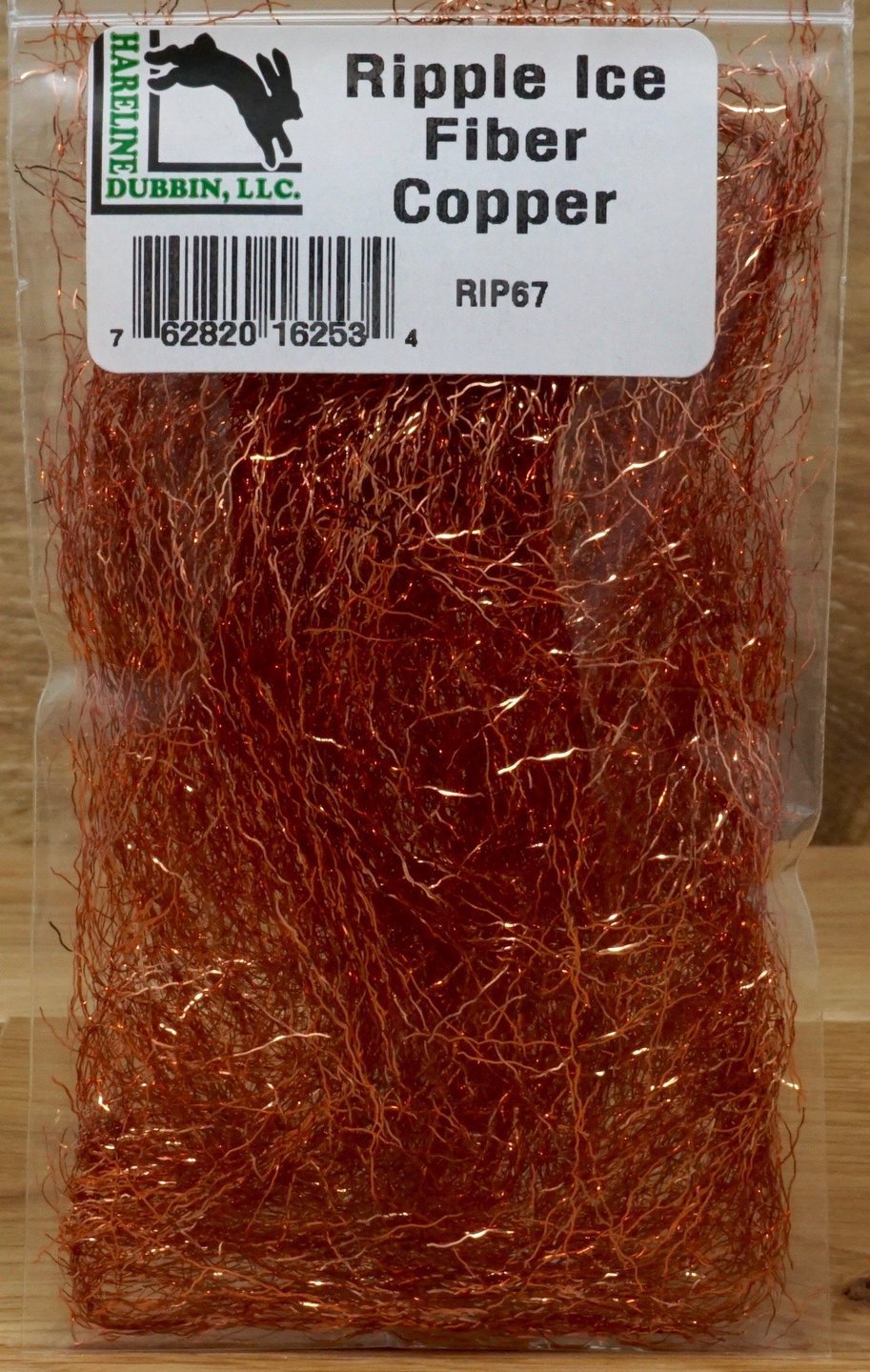 Hareline Ripple Ice Fiber #67 Copper Flash, Wing Materials