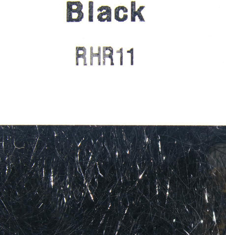 Hareline Ripple Ice Hair 4 inch #11 Black Flash, Wing Materials